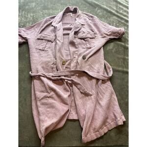 Free People Size Small Pink Jacket with strap,‎ pockets, button